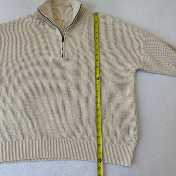 Kuhl Womens Norda Merino Wool Organic Cotton Waffle Knit Waffle Quarter Zip XL - Picture 9 of 14